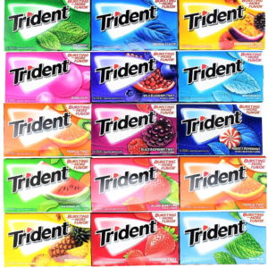 Trident Chewing Gum | Sugar free | Assorted Flavor (Pack of 10) –