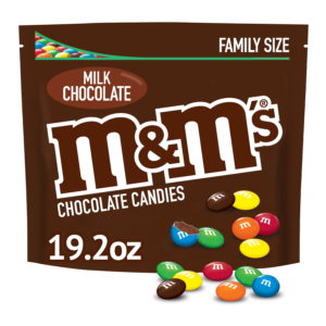 M&M’s Milk Chocolate Candy Family Size – 19.2 oz Bag